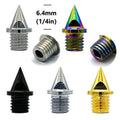 Track and Field Spikes 1/4" Length Pyramid Track Spikes Shoe Replacement for Track Sprint Cross Country High Hardness Steel