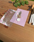 Custom Luxury Guest Gift Envelopes Printing Machines Acrylic Quinceanera Graduation Passport Wedding Invitation