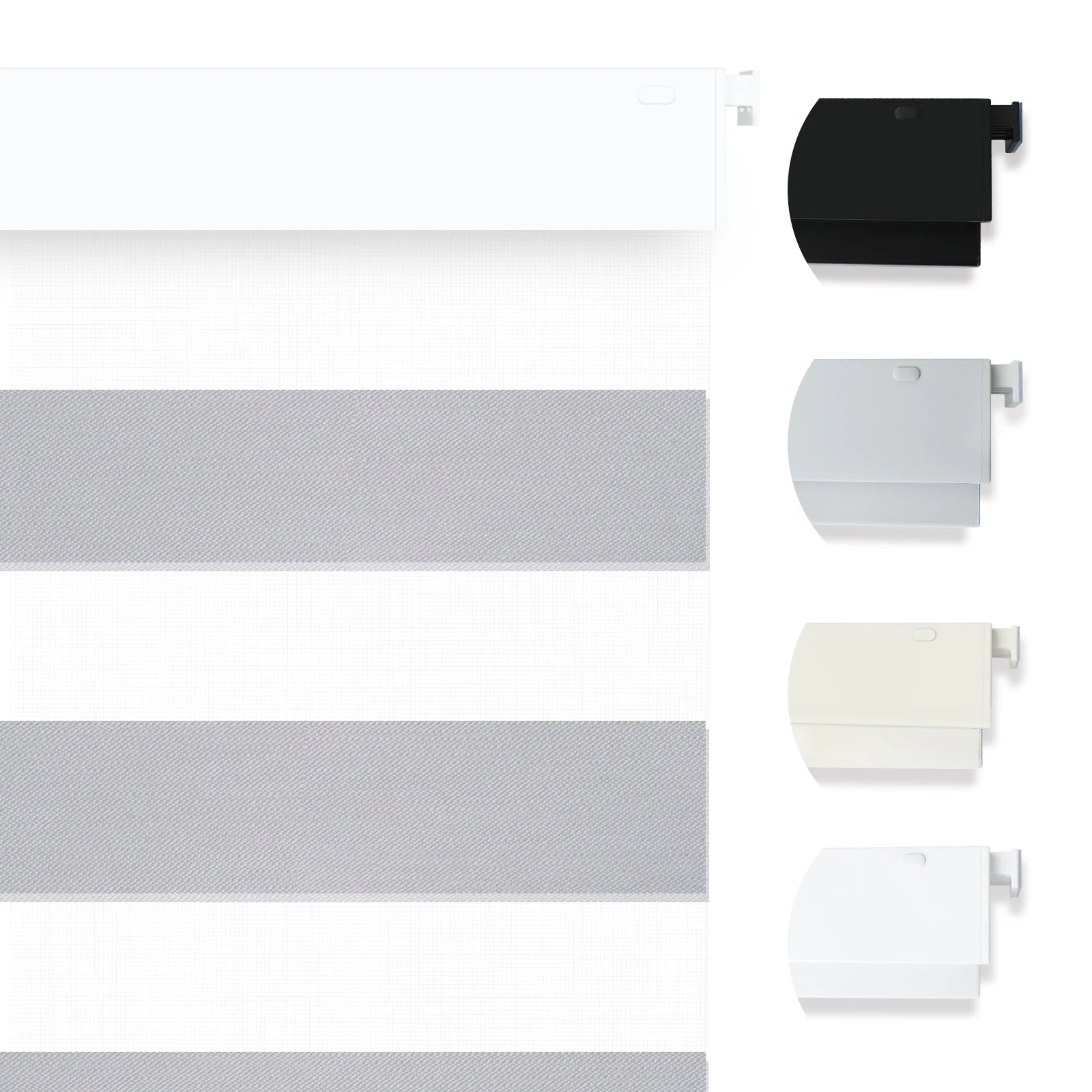 No Drill No Tools Smart Motorized Electric Zigbee Alexa Tuya Wifi Google Matter Compatible Zebra Window Shades Blinds for Window