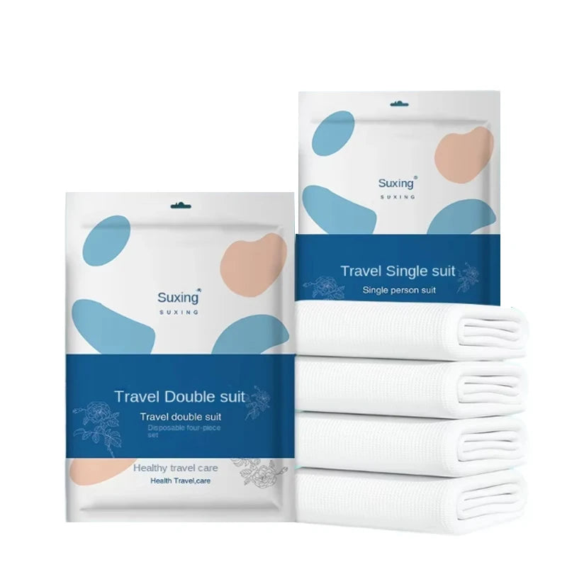 Universal Portable Simple Polyester Home Hotel Bed Set Four-Piece Disposable Quilt Cover 200TC 3-Piece Bed Sheet Pillowcase