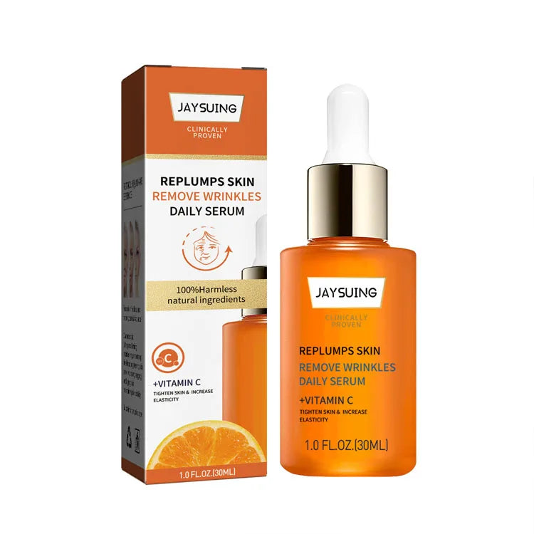 Jaysuing Wholesale  Vitamin C Face Serum VC  Skin Whitening Anti Aging Serum for Dark Spo