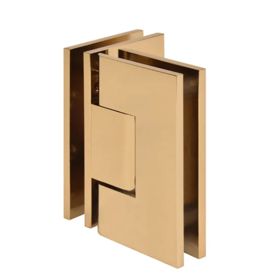 TAKA 90 Degree Shower Door Hinges Heavy Duty Frameless Glass Door Hinges brass Bathroom Gate Clamp for 8-12 mm Tempered Glass