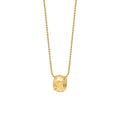 Personalized Design Three-dimensional Diamond Pendant Necklace Ladies Stainless Steel 18K Gold Plated Necklace Jewelry