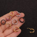 Triangle  Fully Hengsen Stainless Steel  Huggie Hoop Hinged Segment Orbital Daith Rim Helix Piercing Hoop