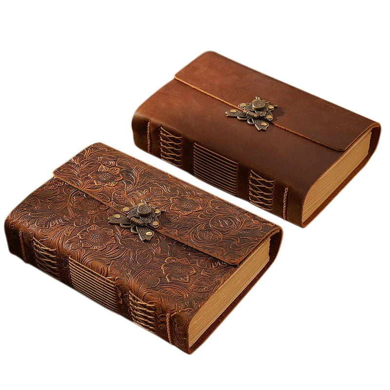 5 Minute Printing Customized Gratitede Daily Planner Supplies Blank Paper Organizers Genuine Leather Handmade Creative Notebook