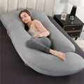 Optimal Cooling Cover for Pregnancy Comfortable G-Type Full-Body Support Maternity Pillow for Back Legs Belly