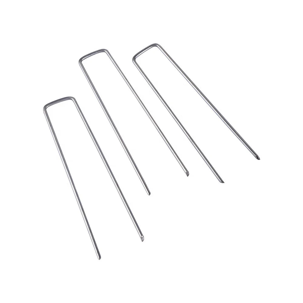 Iron Ground Stakes Mulch Nail U Type Peg Insect Net Fixing Peg Turf Securing Sod Staples Garden Pegs