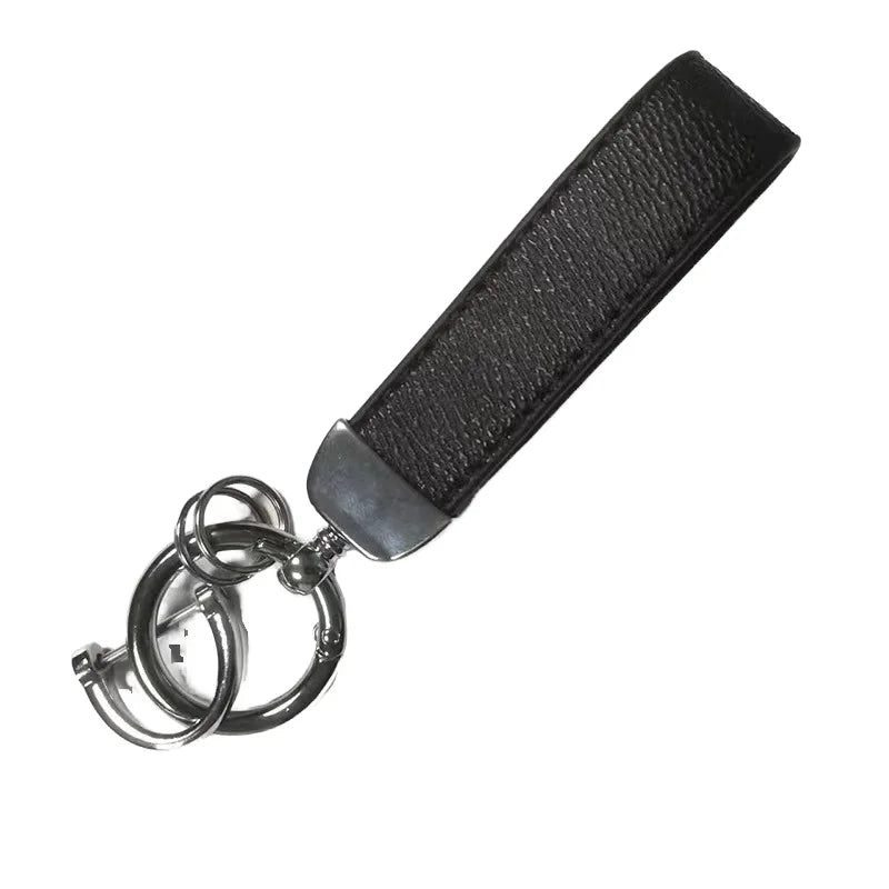Hot Selling Customizable Leather Car Keychain Light Metal Iron Available Popular Design