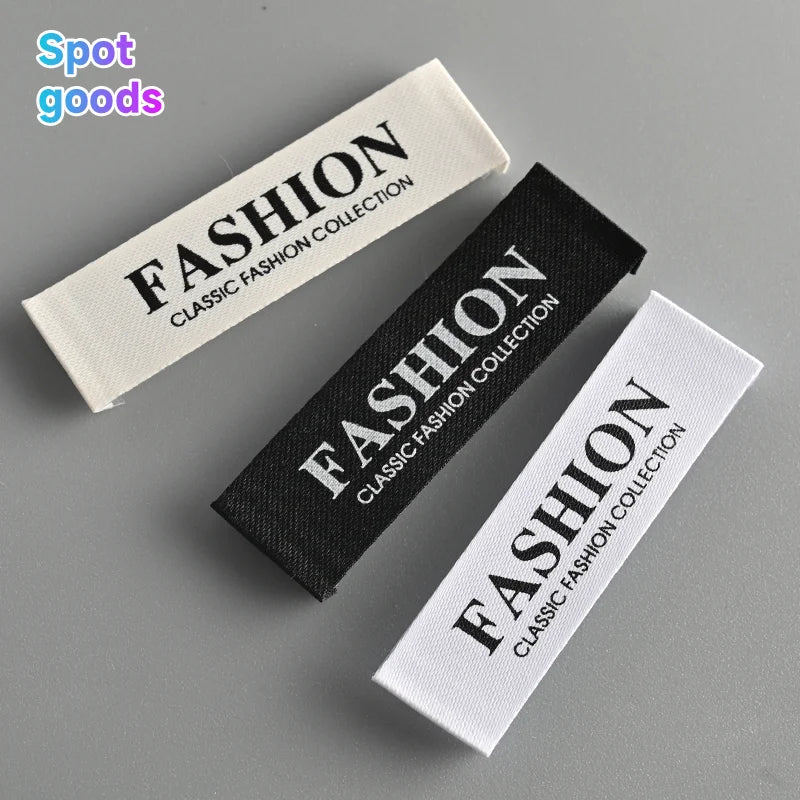 Customized Private Design Woven Damascus logo Label Wholesale Woven Label Clothing Collar Special Label