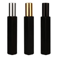 10ml Matte Black White Fine Mist Glass Spray Bottle Small Empty Rectangular Perfume Bottles Square Rectangular Sanitizer Bottle