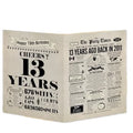 Unique Funny Vintage Custom Photo Printed Newspaper  Greeting Cards for Boy Girl Birthday Party Event Invitation Favors
