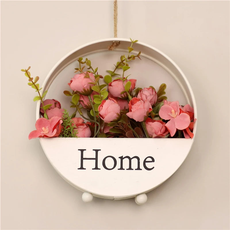Wholesale Artificial Flowers DIY Silk Mini Rose Bouquet 34CM for Wedding Valentine's Day & Mother's Day Home & Party Decoration