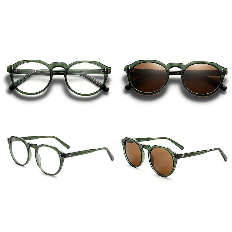 Premium Acetate Classic Full Rim Optical Frames Lightweight Durable Hypoallergenic Handmade for Unisex Daily Wear