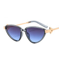 Free Sample 2024 New Trendy Shade Sunglasses Street Beat Round Women Sunglasses Designer Brand Coated Sun Glasses