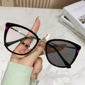 Oversized Photochromic Photogrey Cat Eye Optical Glasses Women Men Anti-Blue Hot Sale Computer Spectacle