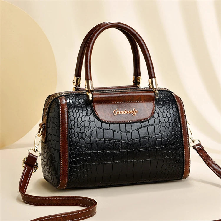 Minimalist Luxury Customizable Odm Small Color Korean Pu Crossbody Shoulder Black Handbag