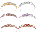 Hot Sale Wedding Crowns and Tiaras Bride Crystal Alloy Tiaras Flower Crown