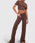High-quality Women's Summer Fashion Soft Touch Lounge Flare Pants and Top