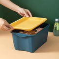 PP Plastic Rectangle Stackable 5L Modern Design Storage Box Pink & Blue Household with Lid