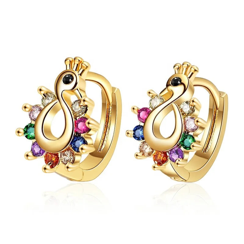 New Products Gold Plated Mini Earrings Metallic Letter Earrings Luxury Jewelry Women 18k Moissanite Earrings