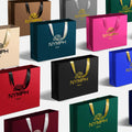 Wholesale Custom Printed Brand Logo Design Promotion Luxury Clothing Retail Gift Shopping Jewellery Paper Bag With Handle