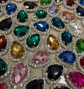 New Water Drop Hand-sewn Drill Jewelry Accessories a Variety of Multi-color Glass Drill Diy Bridal Glass Rhinestones in Claw