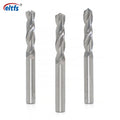 High Polished Tungsten Carbide Twist Drill Bit Straight Shank 0.005mm Tolerance 2/3 Flute for Metal Drilling 4-40mm Dia CNC