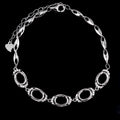 Sterling Silver 5*7/6*8mm Semi Mount Bracelet Empty Support Blank Setting S925 Base Holder Without Center Stone Inlay for DIY