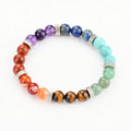 Hight Quality Handmade 8mm Natural Semi-Precious Gem Stone Chakra Round Bead Bracelet for Women Necklace Jewelry