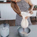 300 Micron Nut Milk Bag Commercial Grade Reusable Strainer Mesh Filter White Nylon Cheesecloth