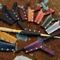 Custom Different Color Leather Belt Loop Wand Holder Magic Wand Holster Sheath Cover With Logo