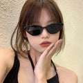 Vintage Small Cat Eyes Sunglasses Women Fashionable Street Photography Decorative Mirrors Wholesale Full Frame Retro Sunglasses