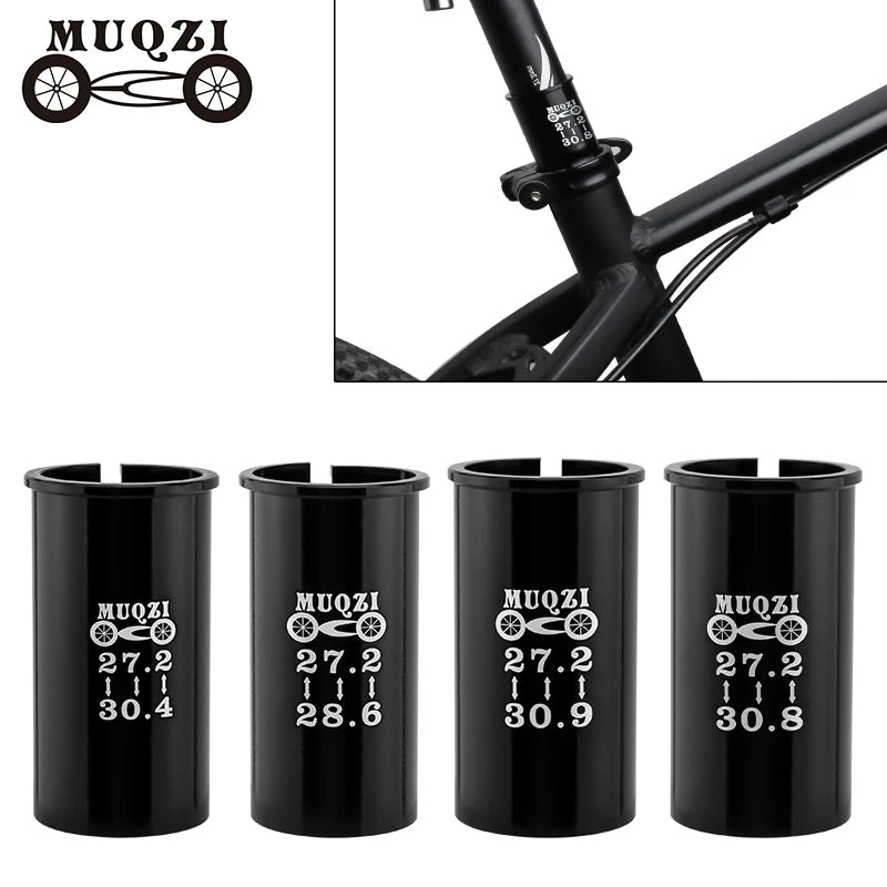 MUQZI Bicycle Seatpost Shim Alloy Sleeve Convert Seat Post Tube Conversion Adapter 25.4mm 27.2mm