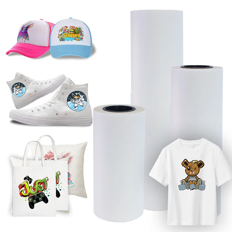 60cm Customised PET Print Film Heat Transfer PET Film 100m Roll Cloth Printing