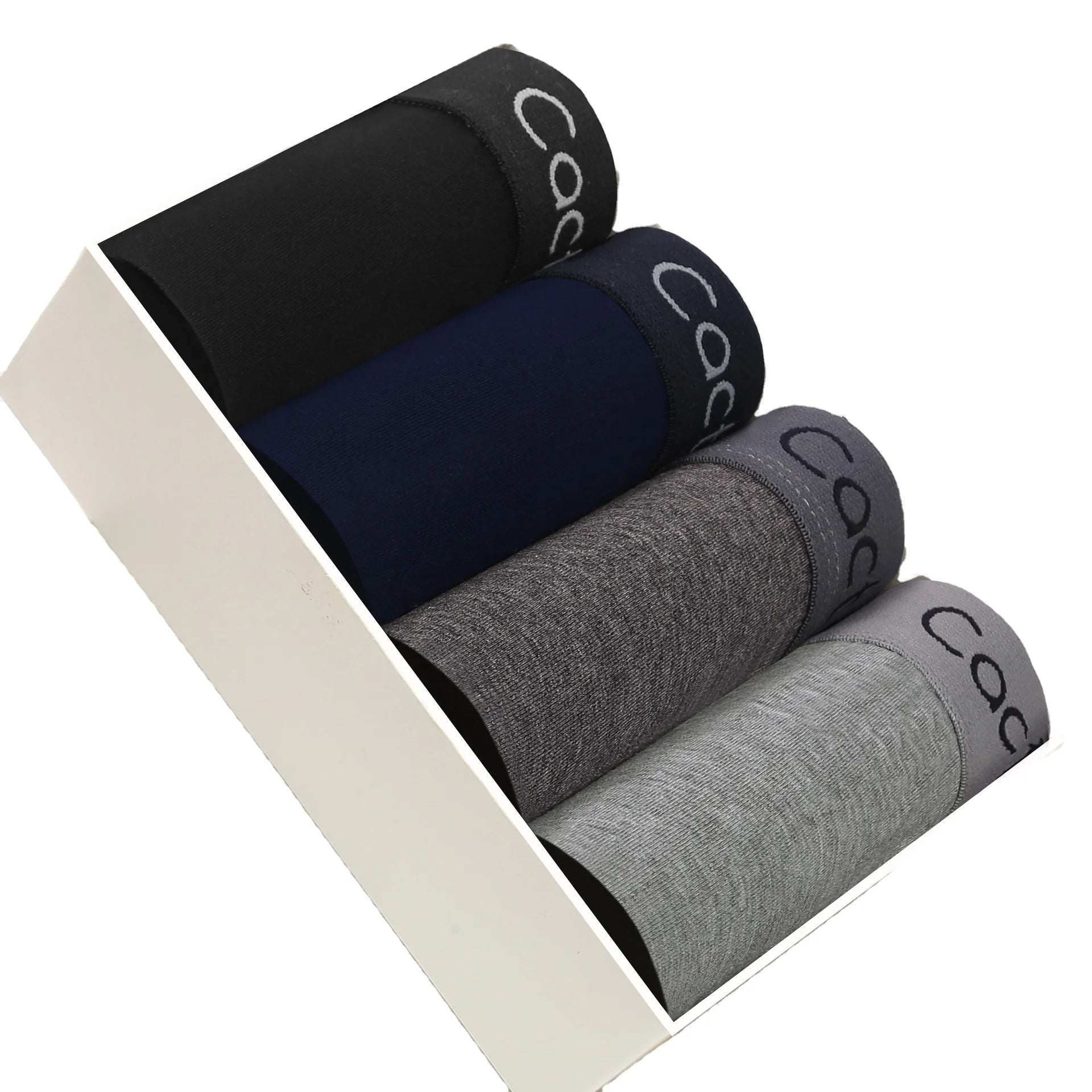 Wholesale  High Quality 4 Pcs Lot Female Trunks Solid Color Brief Boxers Cotton Men's Underwear