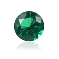Round Synthetic Colombian Emerald Loose Gemstones Green Lab Created Hydrothermal Lab Grown Emerald