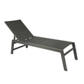 Modern Iron Black Chaise Lounge with Padded Sun Lounger for Hotel Swimming Pool Villa Courtyard & Outdoor Use