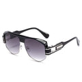 New Arrival Fashion Retro Punk Oversized Polygonal Shades Sunglasses Unisex Uv400 Outdoor Sun Glasses