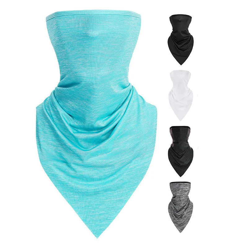 Reusable Washable Multifunctional Tube Motorcycle Neck Gaiter Headband Bandana Face Scarf  for Men