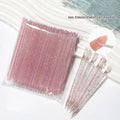 Hot Selling 100 Pieces/bag Double-ended Acrylic Plastic Stick to Remove Gel Nail Seam Cleaning Dotting Tool for Nail Accessories