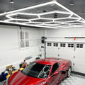 Factory Sell High Performance Led Hexagon Led Light Ceiling Led Hexagon Garage Lighting Auto Shop Led Light