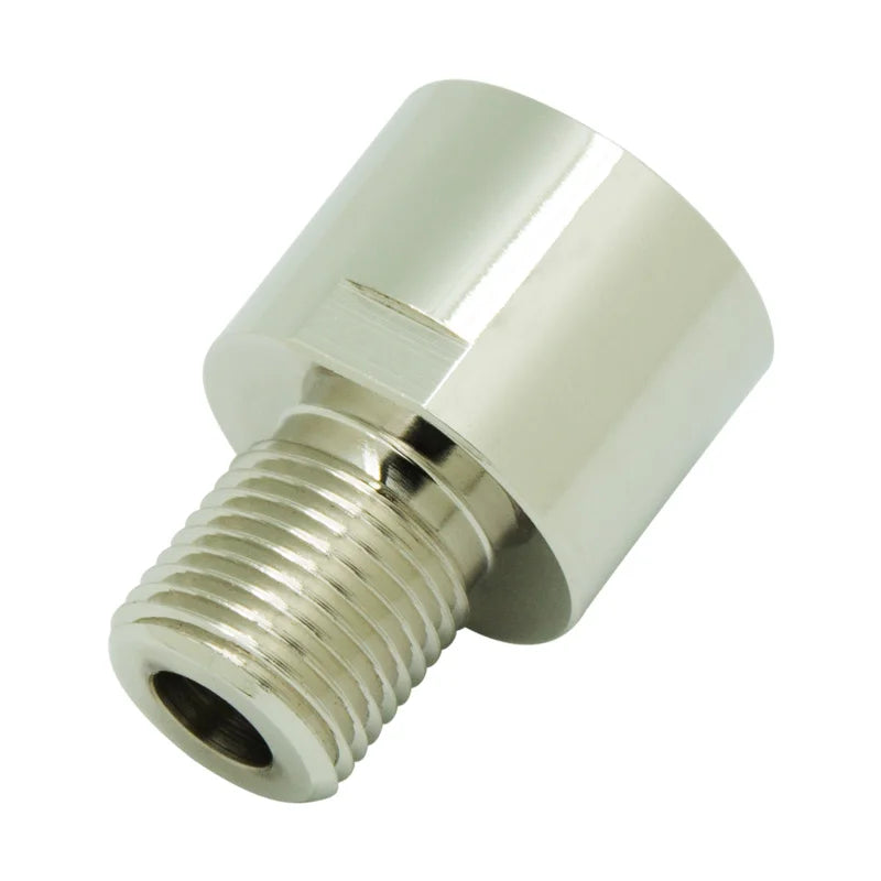 SPUNKY Brass Silver Soda Tank CO2 Cylinder Connector Adapter CGA320/TR21x4 to Male 5/8-18UNF for Bottle