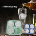 Custom Logo Football Basketball Rugby Bandeja De Cubos De Hielo Silicone Moulds Ice Cube Tray With Lid
