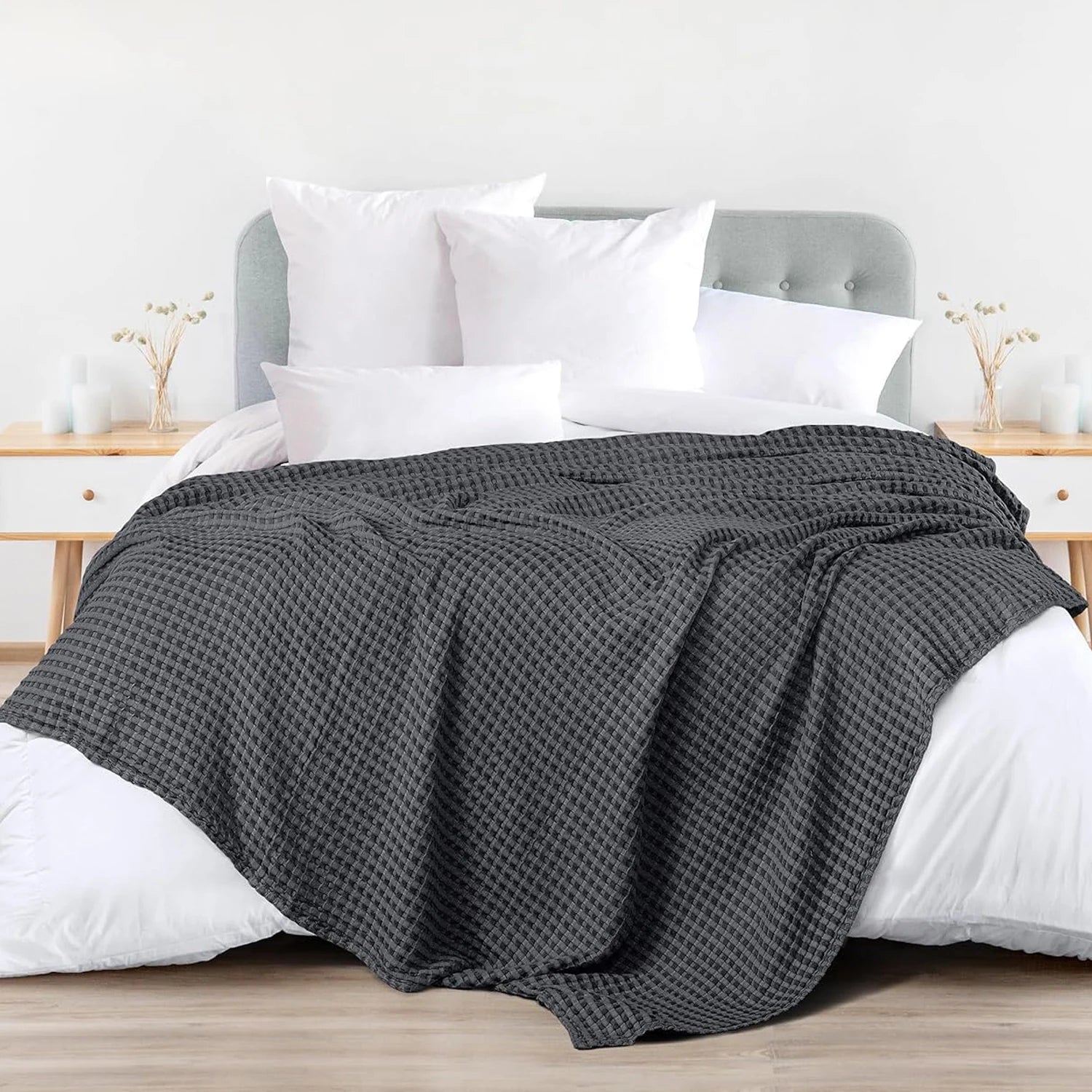 Luxury Blankets Throws Bamboo Cotton Customized Soft Blanket Wholesale king Size