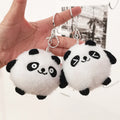 Cute Fluffy Mini Panda Doll Keychain Backpack Pendant Custom Stuffed Animal Plush Toy Keychain
