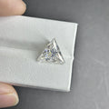 White D VVS1 Triangle Lab Grown Moissanite Diamond Gemstone for Earring Making