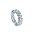 IGI 18K Gold Emerald Cut Lab Grown Diamond Eternity Wedding Engagement Ring Customizable Featured Selections