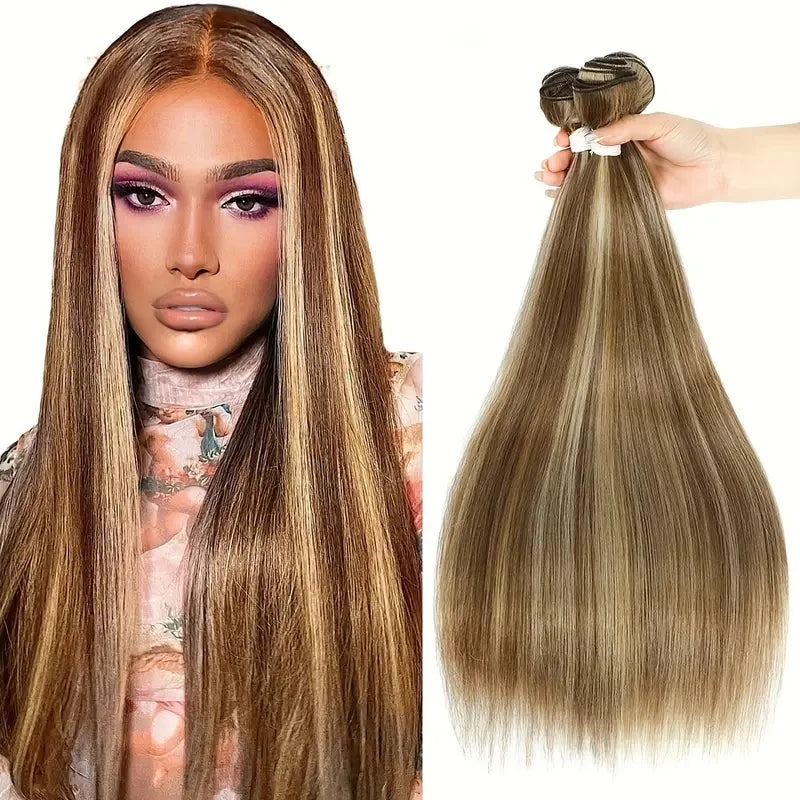 Wholesale Ombre Multi-color Virgin Mink Brazilian Human Hair Extensions Straight Long Human Hair Weave Bundles