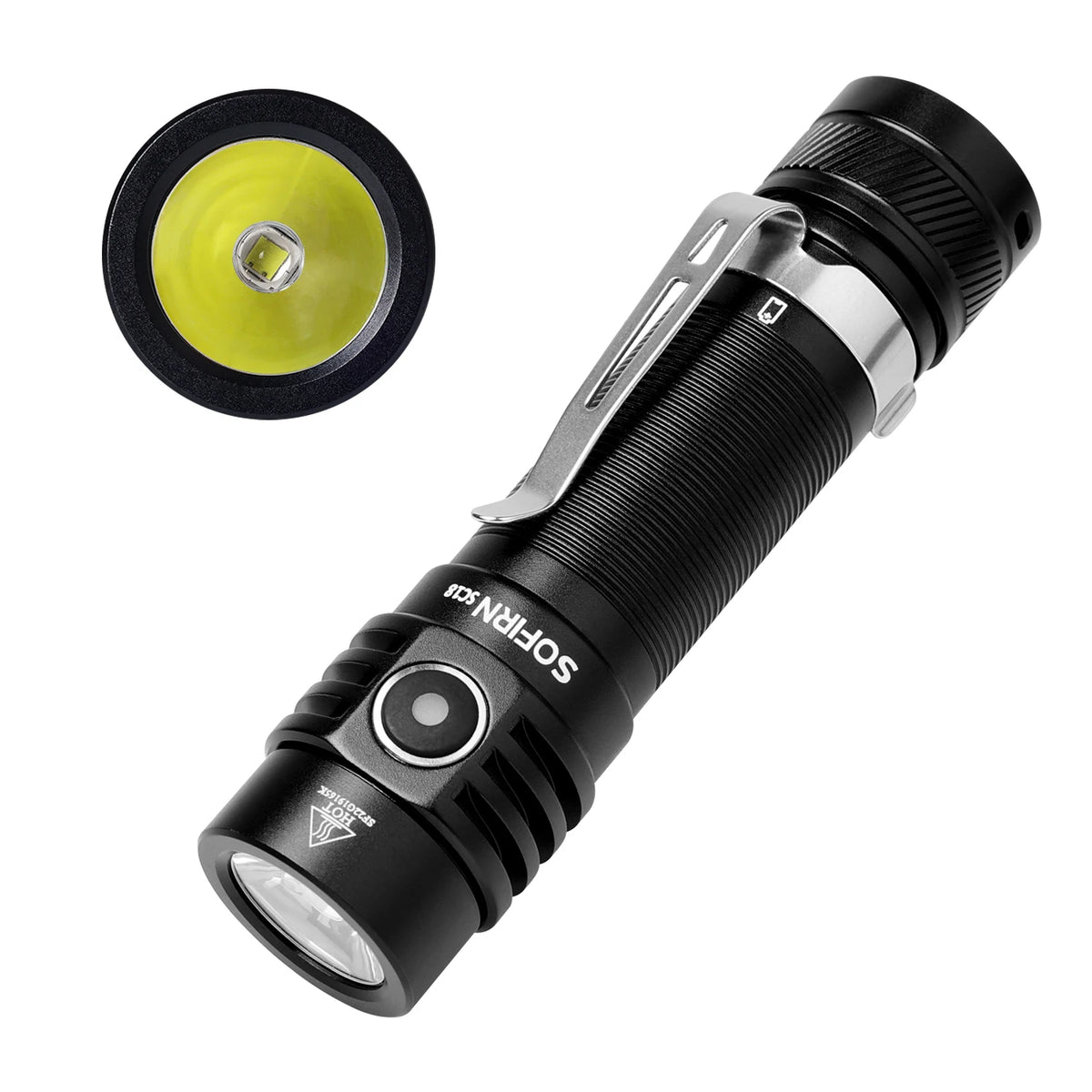 Sofirn SC18 1800Lumen SST40 Super Bright EDC Torch Waterproof IP68 Pocket Light USB C Rechargeable Small LED Flashlight