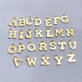 Wholesale Premium 14k Gold Filled Alphabet Pendant Letter Charms for Necklace Pendent Making Jewelry Findings & Components